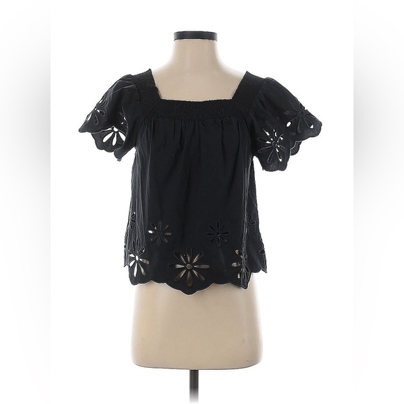 Rails Black Eyelet Sonora Top Size XS - Picture 2 of 2